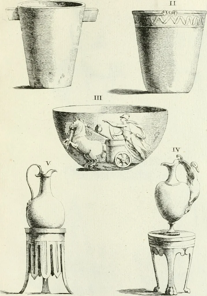 An illustration from Recueil d'antiquités egyptiennes, etrusques, grecques et romaines, 1756, leaf 444
