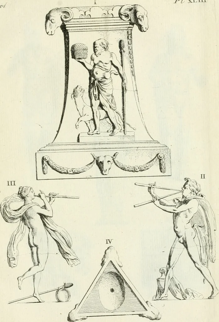 An illustration from Recueil d'antiquités egyptiennes, etrusques, grecques et romaines, 1756, leaf 458