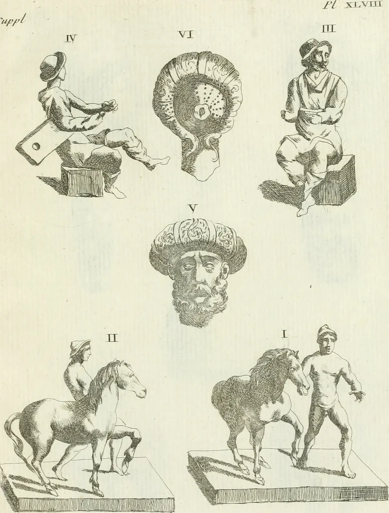 An illustration from Recueil d'antiquités egyptiennes, etrusques, grecques et romaines, 1756, leaf 468