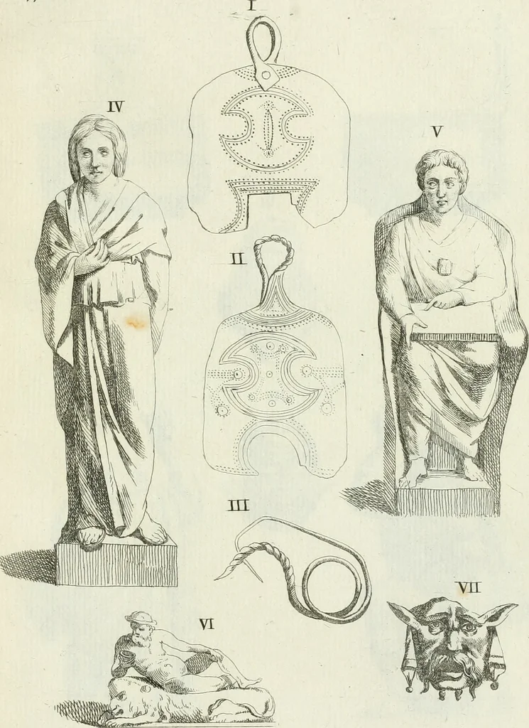 An illustration from Recueil d'antiquités egyptiennes, etrusques, grecques et romaines, 1756, leaf 478