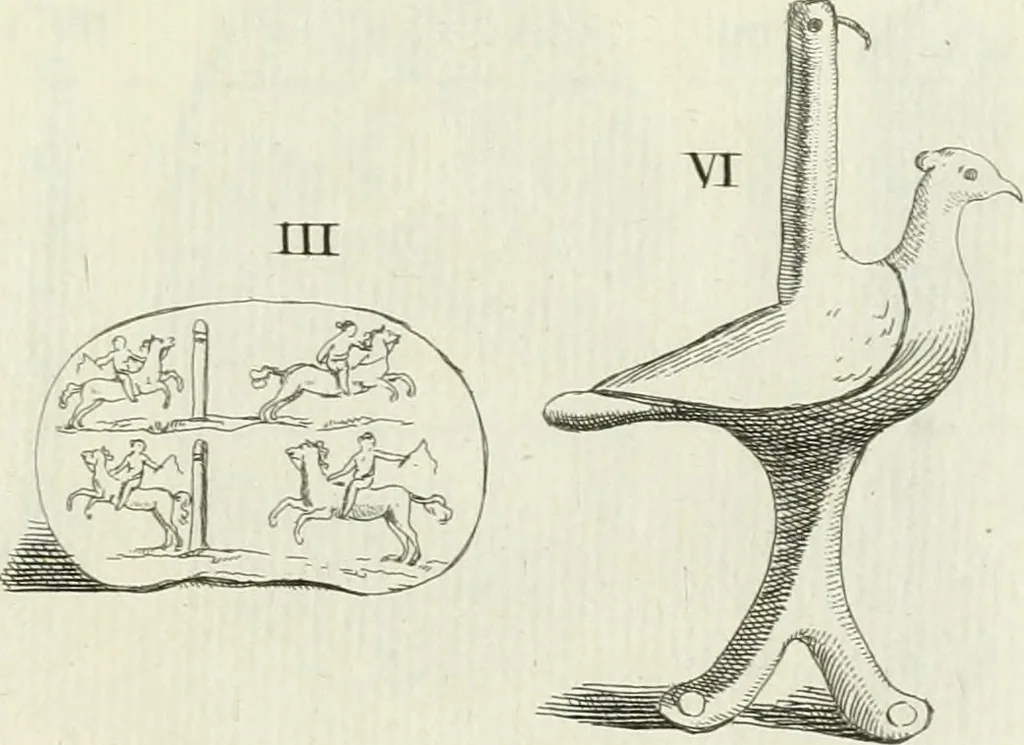 An illustration from Recueil d'antiquités egyptiennes, etrusques, grecques et romaines, 1756, leaf 484