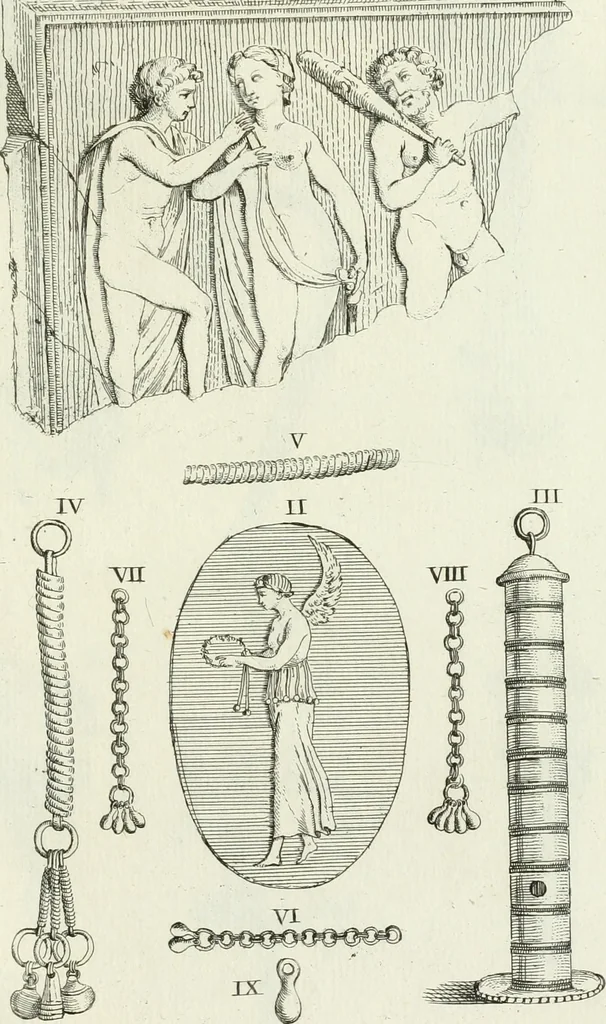An illustration from Recueil d'antiquités egyptiennes, etrusques, grecques et romaines, 1756, leaf 486