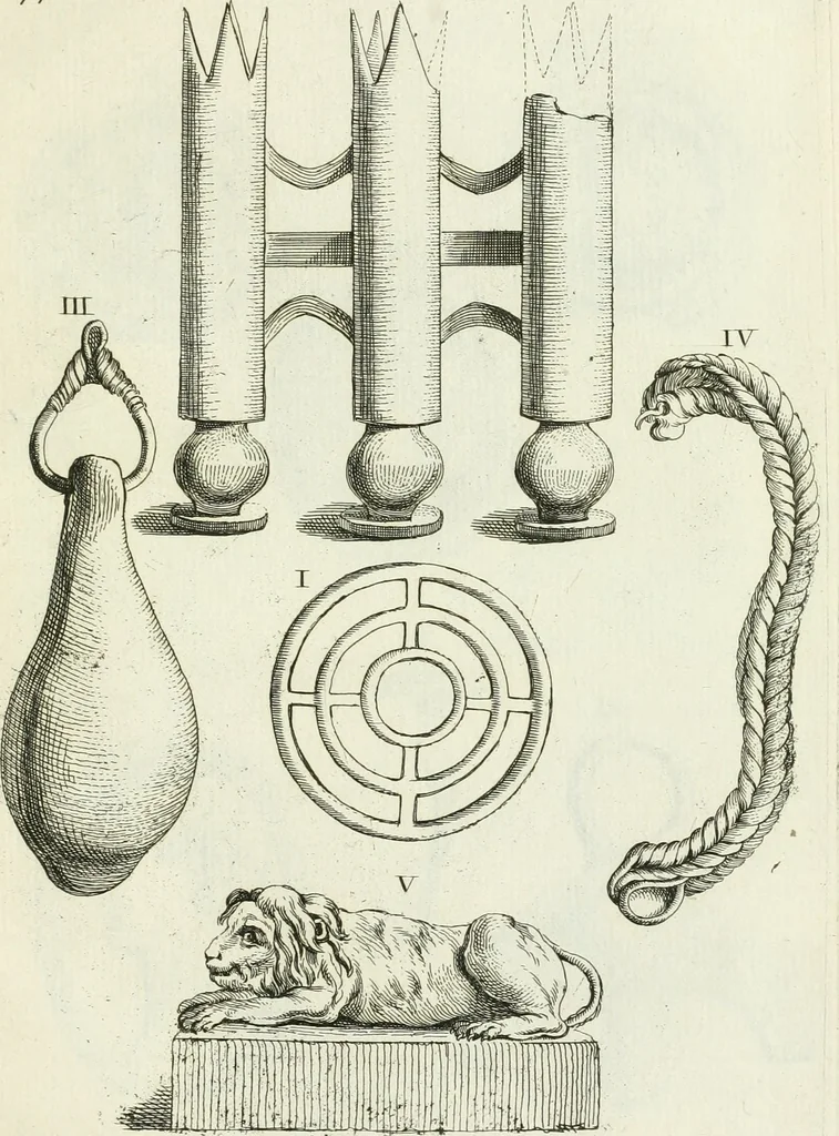 An illustration from Recueil d'antiquités egyptiennes, etrusques, grecques et romaines, 1756, leaf 490
