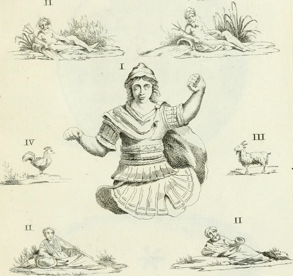 An illustration from Recueil d'antiquités egyptiennes, etrusques, grecques et romaines, 1756, leaf 506