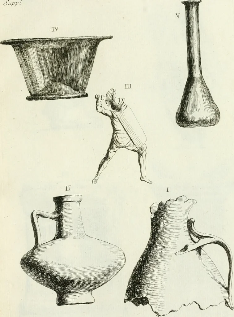 An illustration from Recueil d'antiquités egyptiennes, etrusques, grecques et romaines, 1756, leaf 516