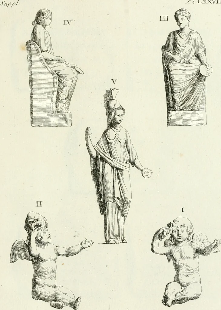 An illustration from Recueil d'antiquités egyptiennes, etrusques, grecques et romaines, 1756, leaf 526