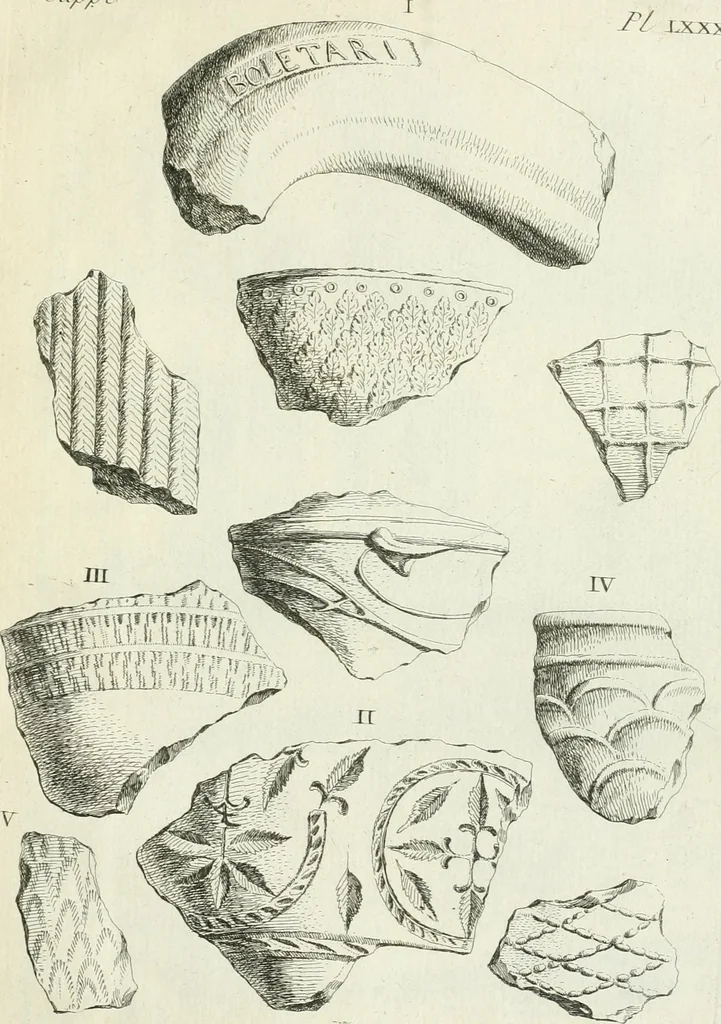 An illustration from Recueil d'antiquités egyptiennes, etrusques, grecques et romaines, 1756, leaf 550