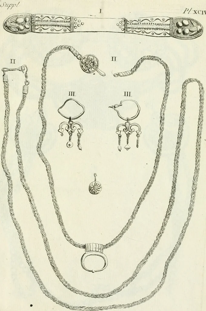 An illustration from Recueil d'antiquités egyptiennes, etrusques, grecques et romaines, 1756, leaf 560