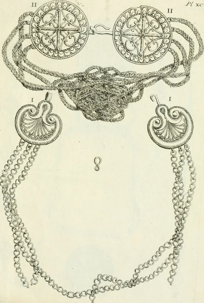 An illustration from Recueil d'antiquités egyptiennes, etrusques, grecques et romaines, 1756, leaf 562