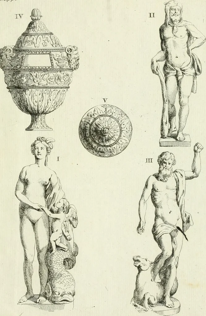 An illustration from Recueil d'antiquités egyptiennes, etrusques, grecques et romaines, 1756, leaf 566
