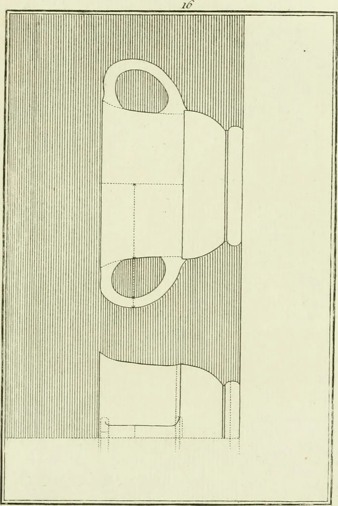 An illustration from Antiquités étrusques, grecques et romaines : ou les beaux vases étrusques, grecs et romains, et les peintures rendues avec les couleurs qui leur sont propres, 1787, leaf 148