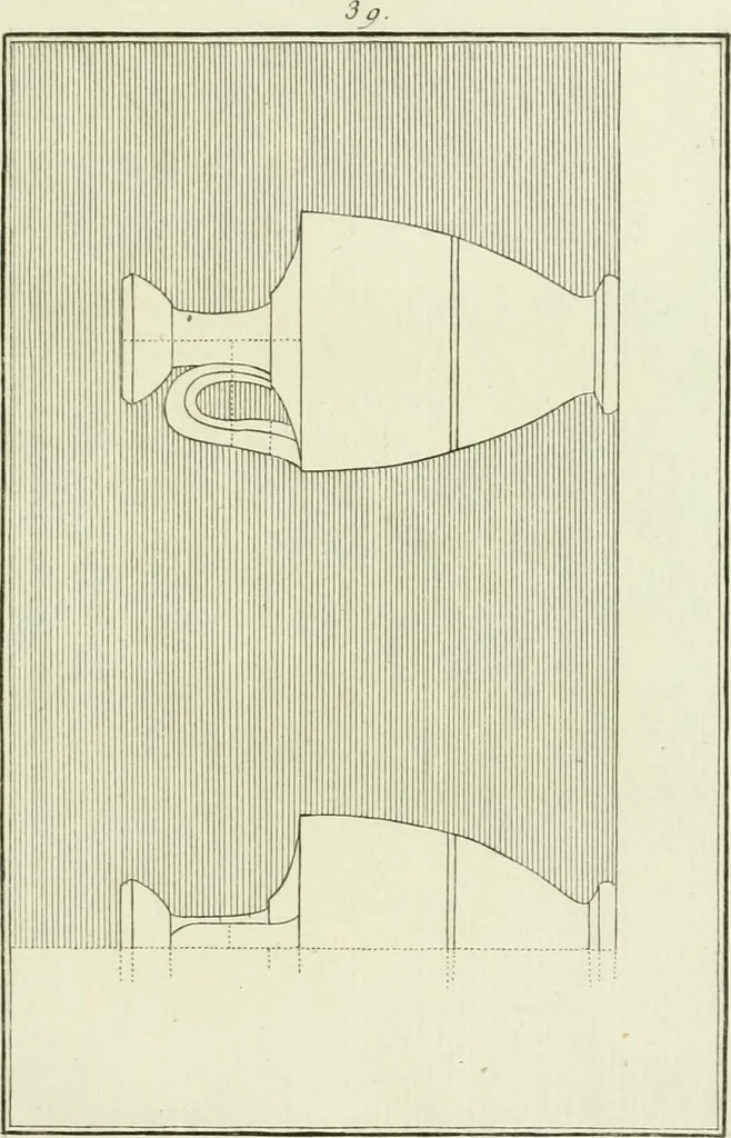 An illustration from Antiquités étrusques, grecques et romaines : ou les beaux vases étrusques, grecs et romains, et les peintures rendues avec les couleurs qui leur sont propres, 1787, leaf 192