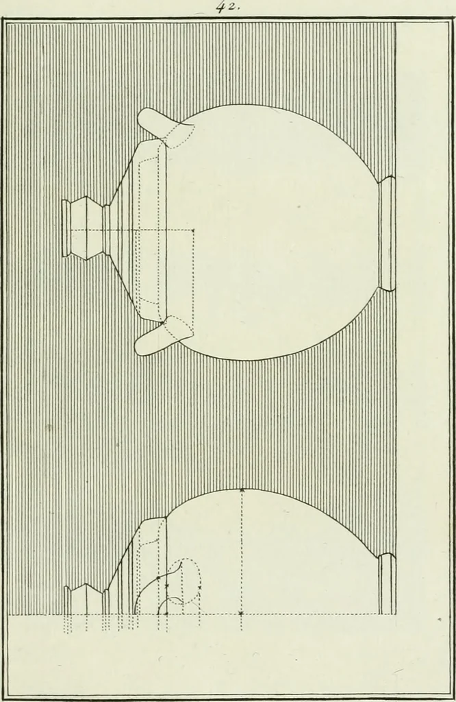 An illustration from Antiquités étrusques, grecques et romaines : ou les beaux vases étrusques, grecs et romains, et les peintures rendues avec les couleurs qui leur sont propres, 1787, leaf 198