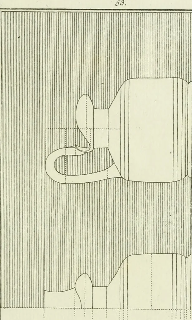 An illustration from Antiquités étrusques, grecques et romaines : ou les beaux vases étrusques, grecs et romains, et les peintures rendues avec les couleurs qui leur sont propres, 1787, leaf 240