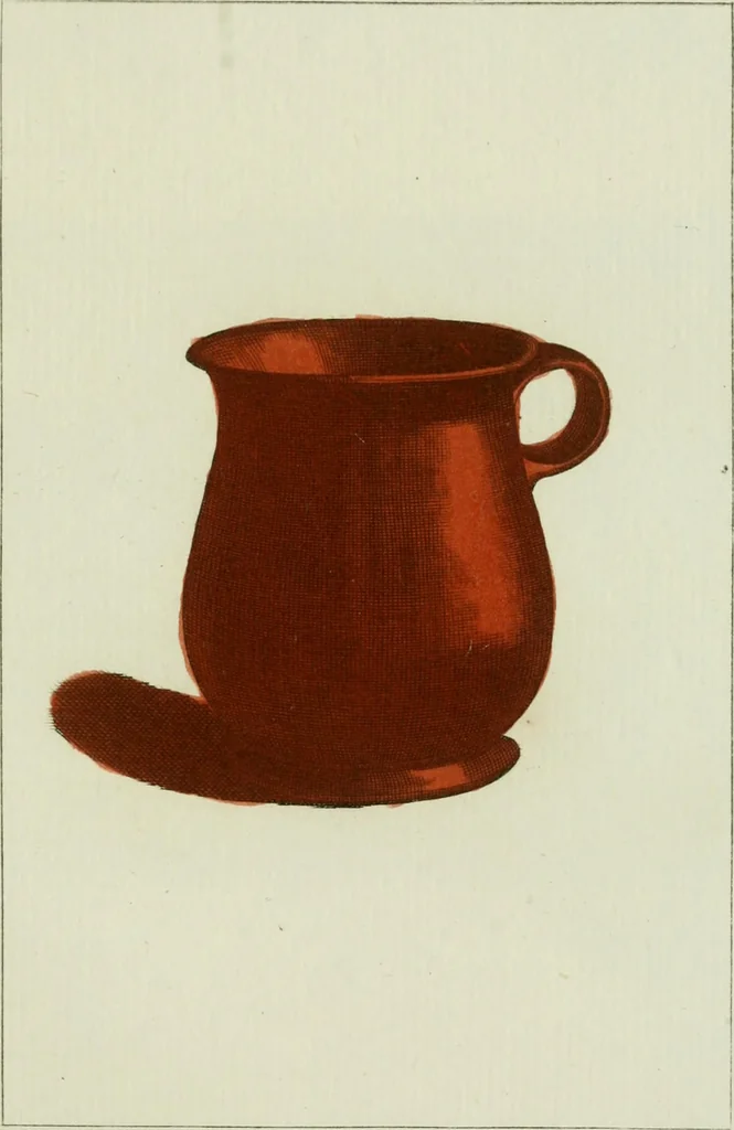 An illustration from Antiquités étrusques, grecques et romaines : ou les beaux vases étrusques, grecs et romains, et les peintures rendues avec les couleurs qui leur sont propres, 1787, leaf 152