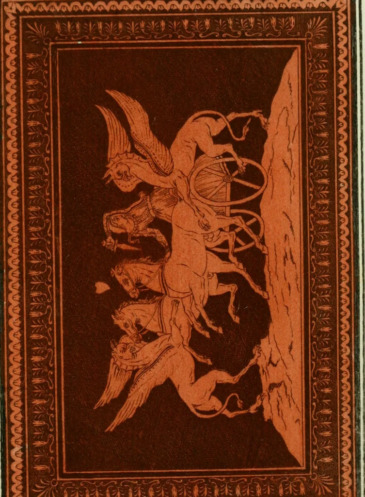 An illustration from Antiquités étrusques, grecques et romaines : ou les beaux vases étrusques, grecs et romains, et les peintures rendues avec les couleurs qui leur sont propres, 1787, leaf 240