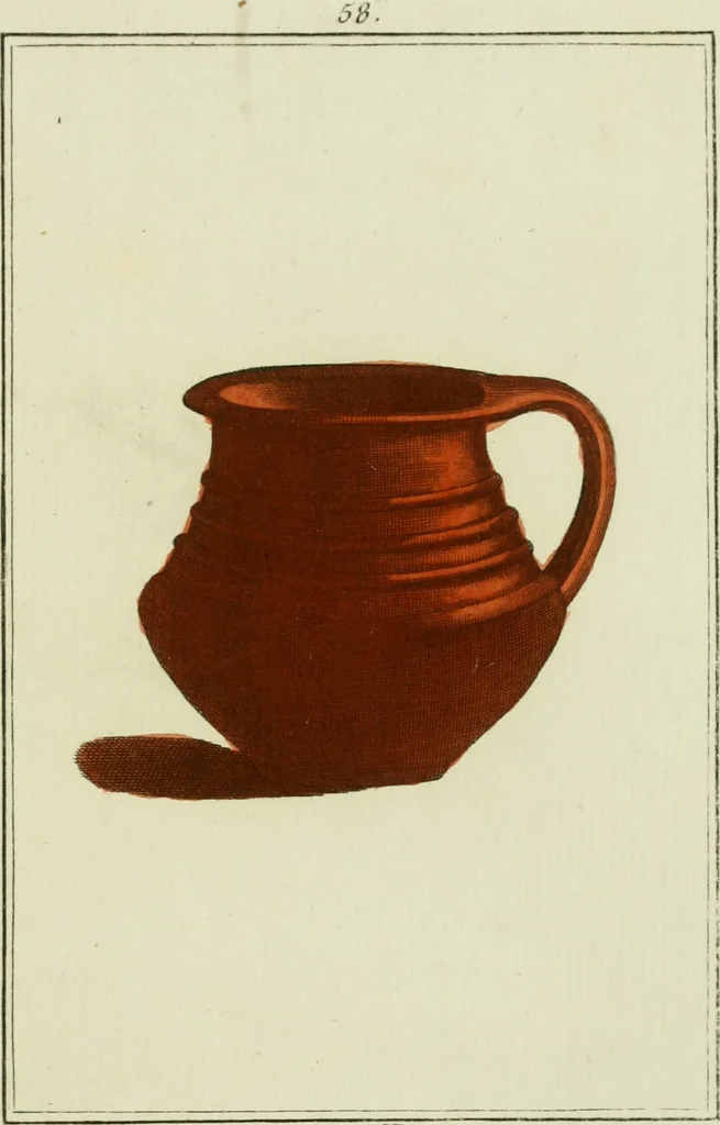 An illustration from Antiquités étrusques, grecques et romaines : ou les beaux vases étrusques, grecs et romains, et les peintures rendues avec les couleurs qui leur sont propres, 1787, leaf 260