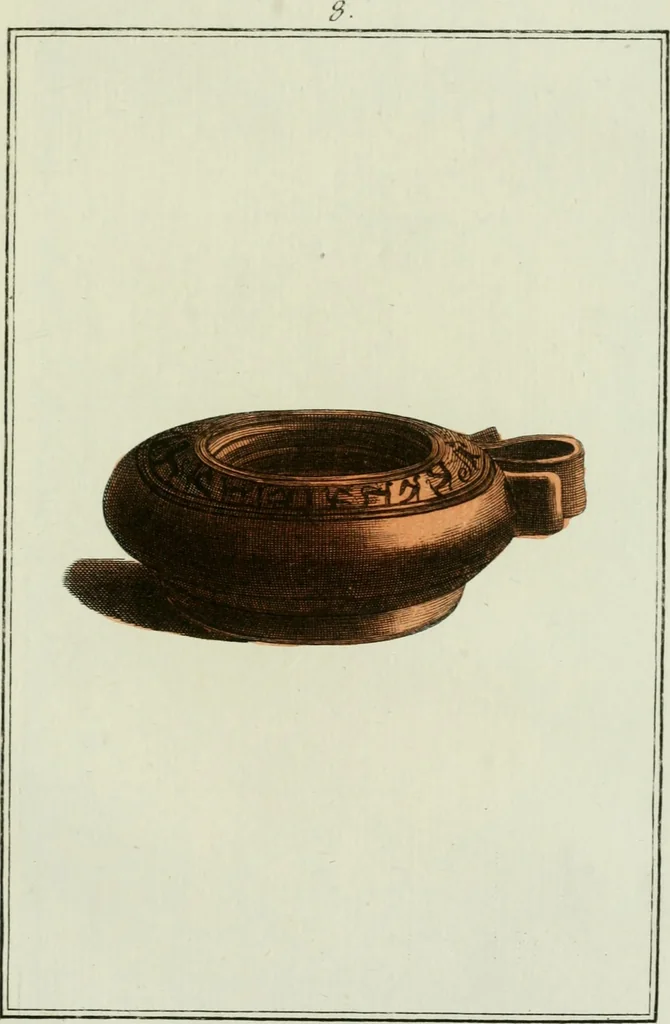 An illustration from Antiquités étrusques, grecques et romaines : ou les beaux vases étrusques, grecs et romains, et les peintures rendues avec les couleurs qui leur sont propres, 1787, leaf 168