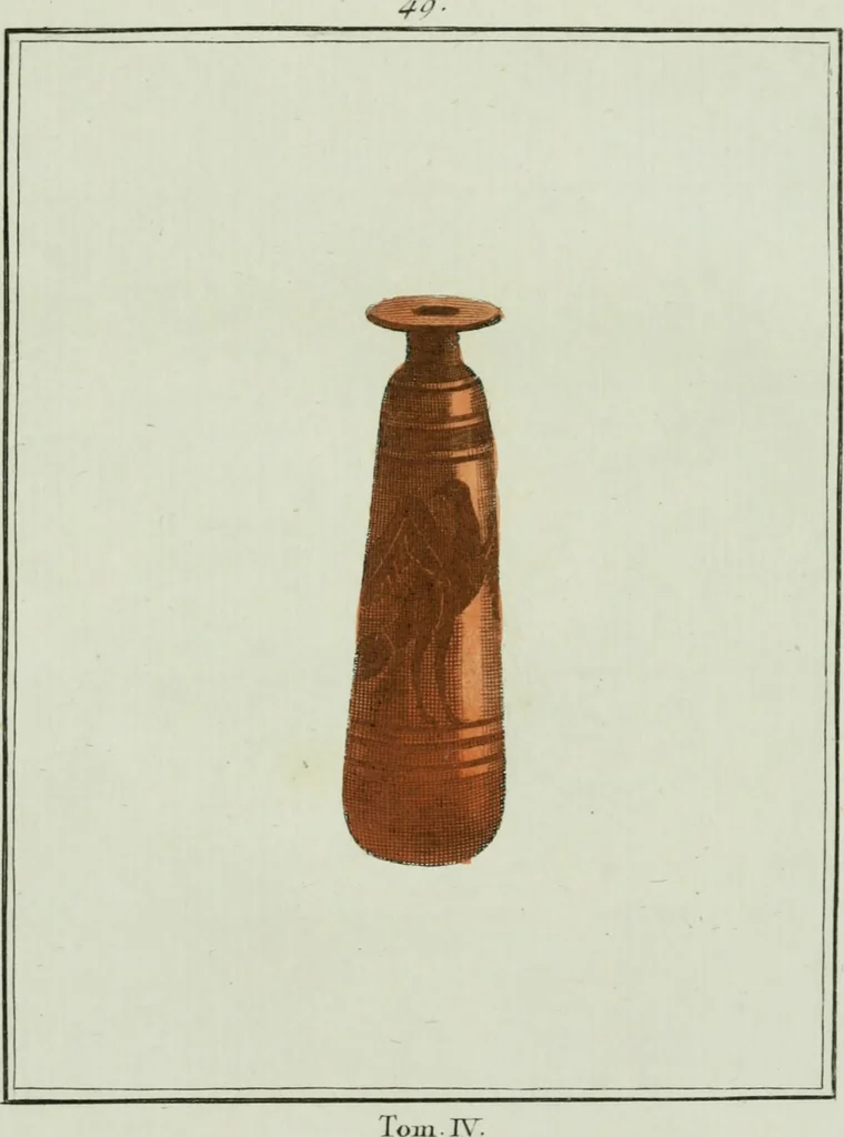 An illustration from Antiquités étrusques, grecques et romaines : ou les beaux vases étrusques, grecs et romains, et les peintures rendues avec les couleurs qui leur sont propres, 1787, leaf 292