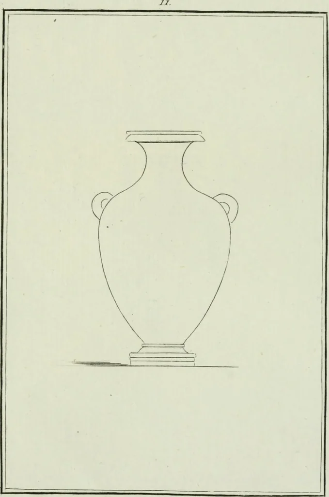 An illustration from Antiquités étrusques, grecques et romaines : ou les beaux vases étrusques, grecs et romains, et les peintures rendues avec les couleurs qui leur sont propres, 1787, leaf 142