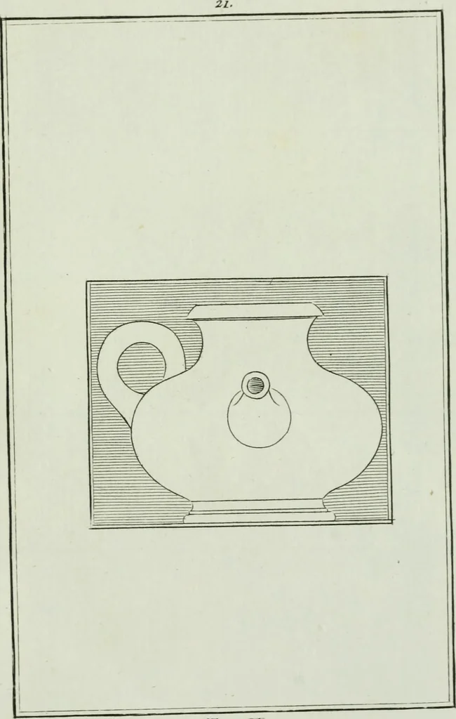 An illustration from Antiquités étrusques, grecques et romaines : ou les beaux vases étrusques, grecs et romains, et les peintures rendues avec les couleurs qui leur sont propres, 1787, leaf 162