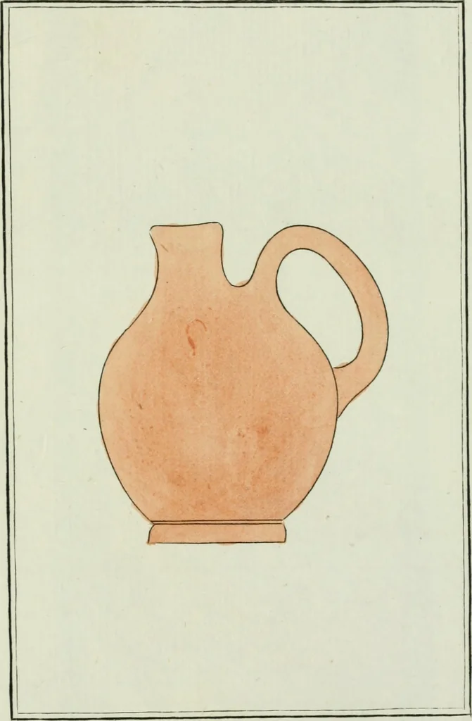 An illustration from Antiquités étrusques, grecques et romaines : ou les beaux vases étrusques, grecs et romains, et les peintures rendues avec les couleurs qui leur sont propres, 1787, leaf 186