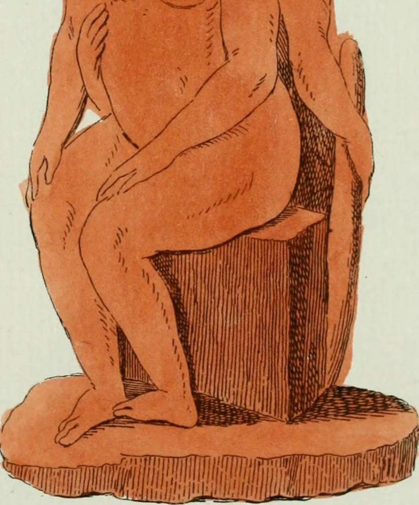 An illustration from Antiquités étrusques, grecques et romaines : ou les beaux vases étrusques, grecs et romains, et les peintures rendues avec les couleurs qui leur sont propres, 1787, leaf 250