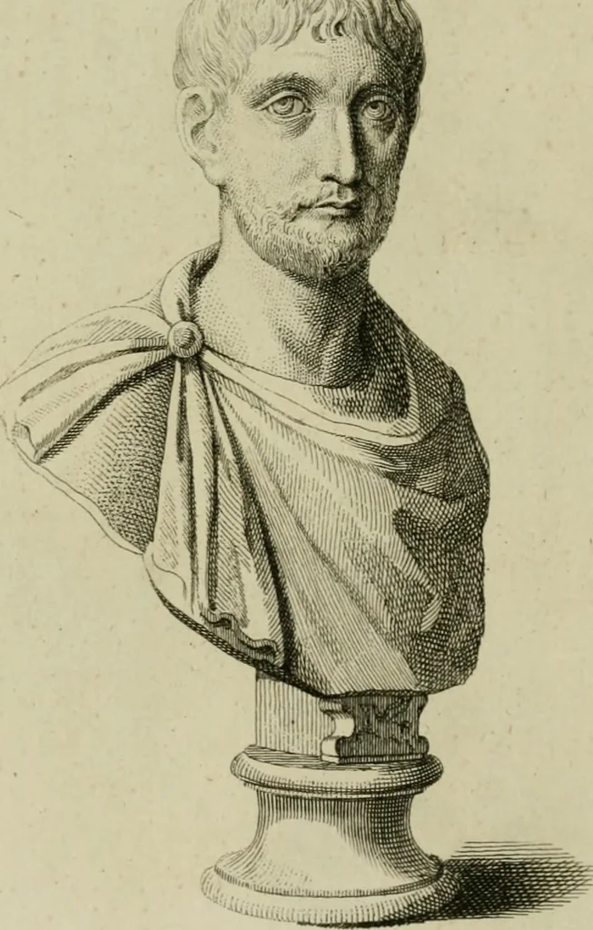 An illustration from A description of the antiquities and curiosities in Wilton-House : illustrated with twenty-five engravings of some of the capital statues, bustos and relievos : in this work are introduced the anecdotes and remarks of Thomas earl of Pembroke, who collected these antiques, now first published from His Lordship's mss., 1769, leaf 161