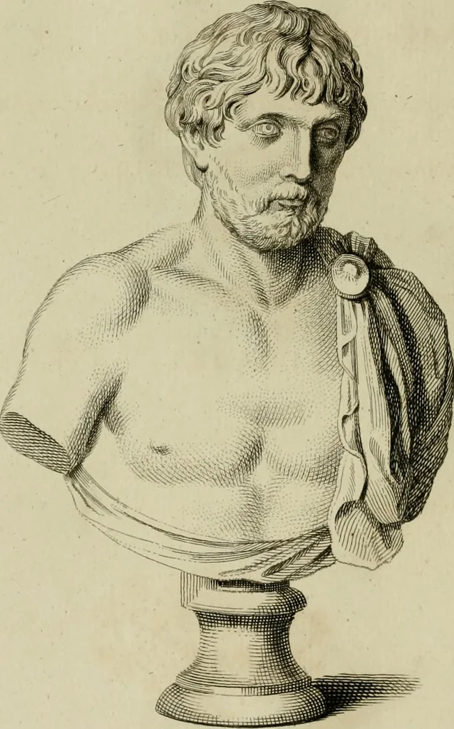 An illustration from A description of the antiquities and curiosities in Wilton-House : illustrated with twenty-five engravings of some of the capital statues, bustos and relievos : in this work are introduced the anecdotes and remarks of Thomas earl of Pembroke, who collected these antiques, now first published from His Lordship's mss., 1769, leaf 169