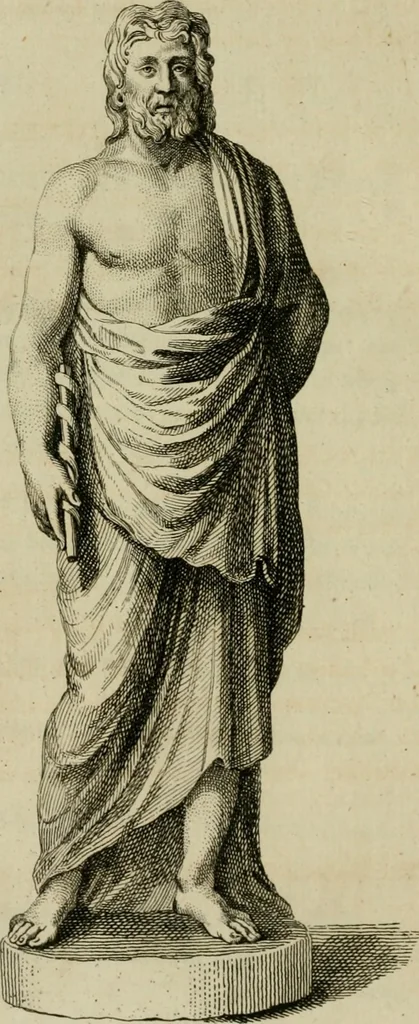 An illustration from A description of the antiquities and curiosities in Wilton-House : illustrated with twenty-five engravings of some of the capital statues, bustos and relievos : in this work are introduced the anecdotes and remarks of Thomas earl of Pembroke, who collected these antiques, now first published from His Lordship's mss., 1769, leaf 63