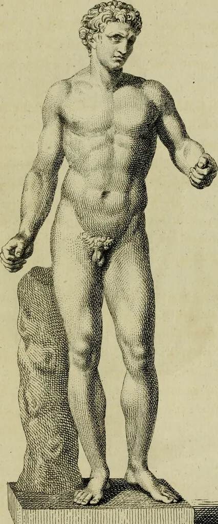 An illustration from A description of the antiquities and curiosities in Wilton-House : illustrated with twenty-five engravings of some of the capital statues, bustos and relievos : in this work are introduced the anecdotes and remarks of Thomas earl of Pembroke, who collected these antiques, now first published from His Lordship's mss., 1769, leaf 66