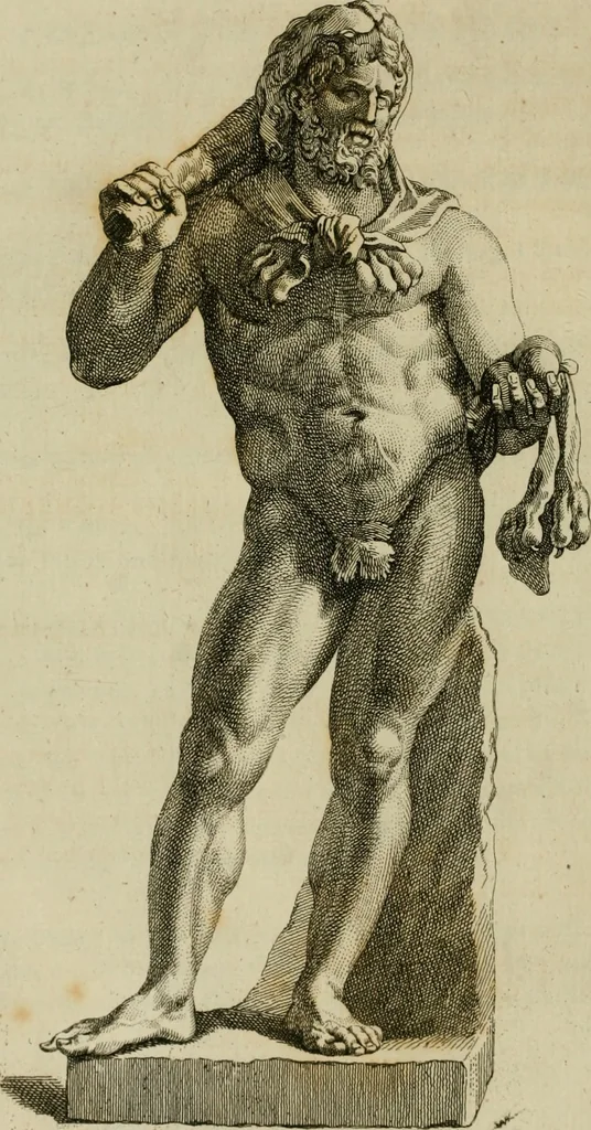 An illustration from A description of the antiquities and curiosities in Wilton-House : illustrated with twenty-five engravings of some of the capital statues, bustos and relievos : in this work are introduced the anecdotes and remarks of Thomas earl of Pembroke, who collected these antiques, now first published from His Lordship's mss., 1769, leaf 91