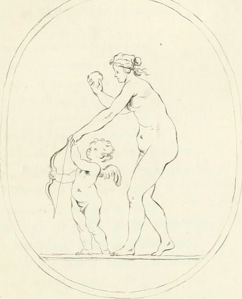 An illustration from Antiquities explained : being a collection of figured gems, illustrated by similar descriptions taken from the classics, 1737, leaf 138