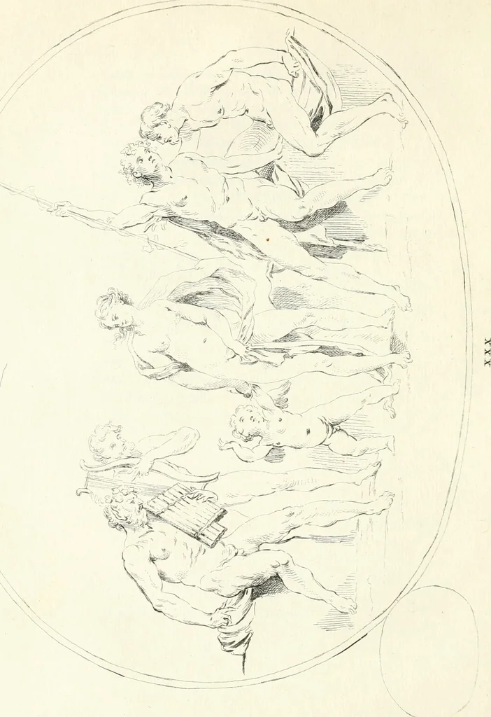 An illustration from Antiquities explained : being a collection of figured gems, illustrated by similar descriptions taken from the classics, 1737, leaf 195