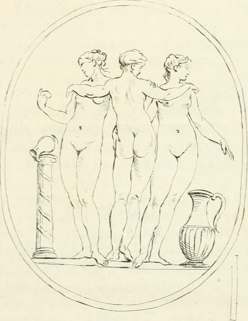 An illustration from Antiquities explained : being a collection of figured gems, illustrated by similar descriptions taken from the classics, 1737, leaf 320