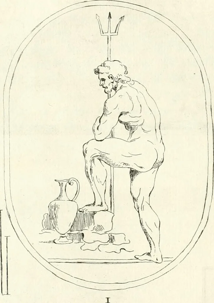 An illustration from Antiquities explained : being a collection of figured gems, illustrated by similar descriptions taken from the classics, 1737, leaf 55