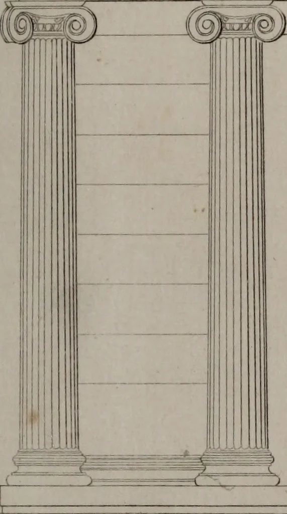 An illustration from The antiquities of Athens and other monuments of Greece, 1858, leaf 181