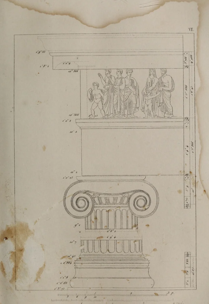 An illustration from The antiquities of Athens and other monuments of Greece, 1858, leaf 183
