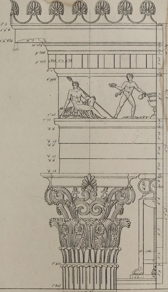 An illustration from The antiquities of Athens and other monuments of Greece, 1858, leaf 199