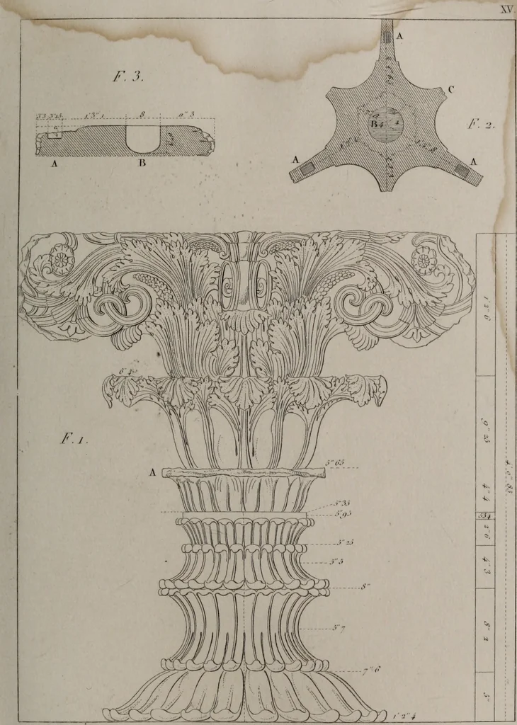 An illustration from The antiquities of Athens and other monuments of Greece, 1858, leaf 201