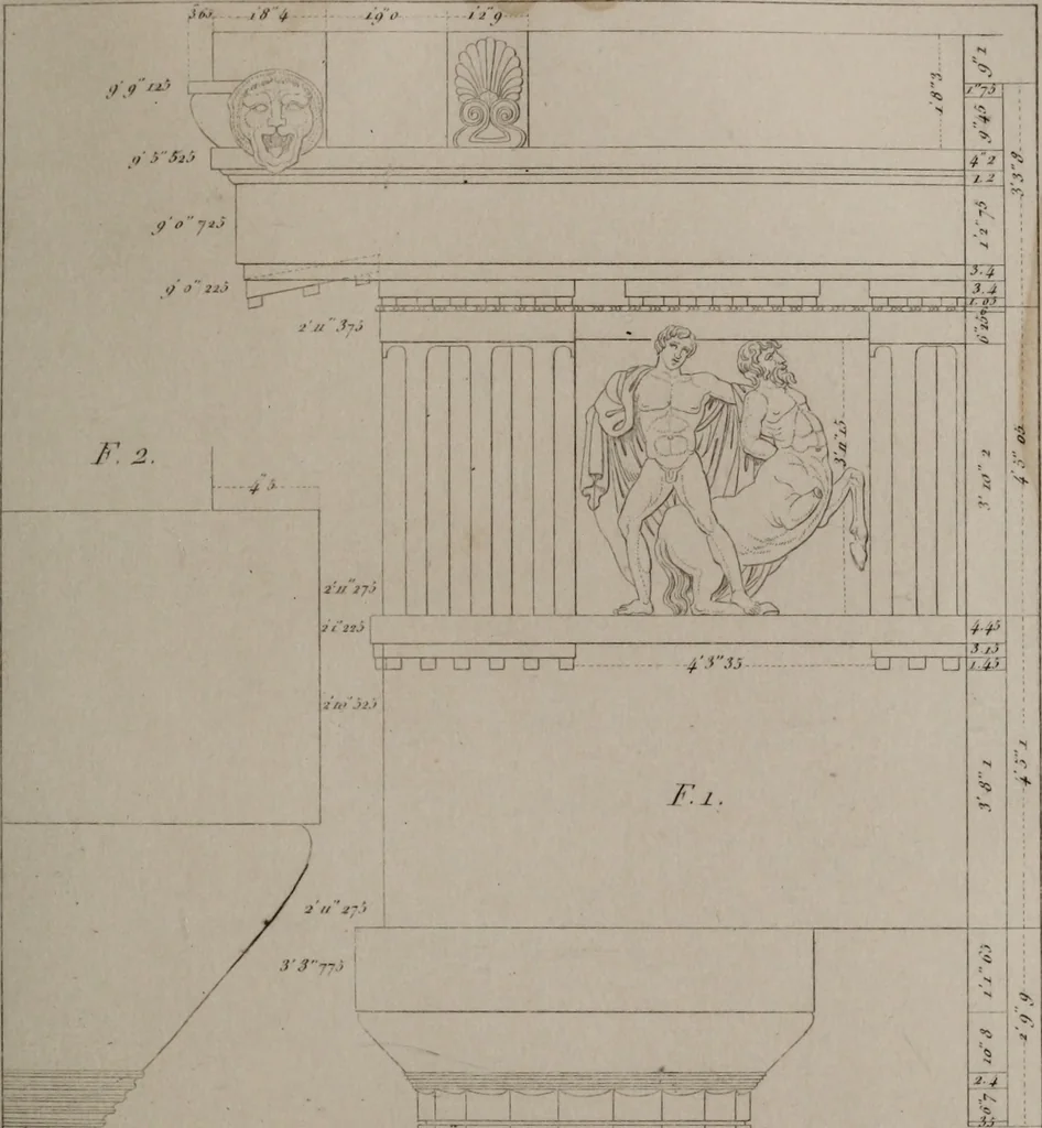 An illustration from The antiquities of Athens and other monuments of Greece, 1858, leaf 226