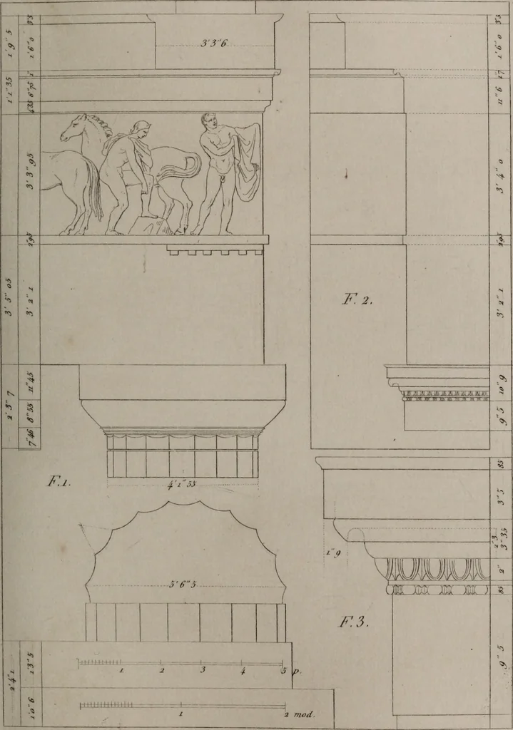An illustration from The antiquities of Athens and other monuments of Greece, 1858, leaf 228