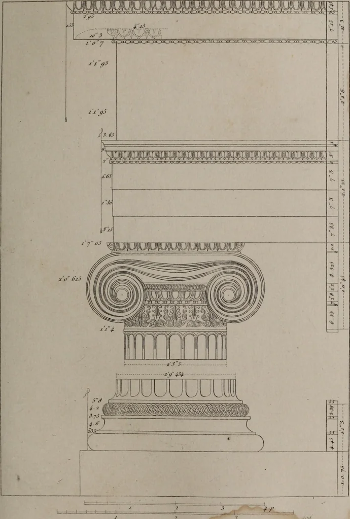 An illustration from The antiquities of Athens and other monuments of Greece, 1858, leaf 242