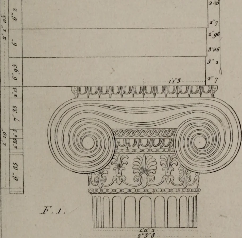 An illustration from The antiquities of Athens and other monuments of Greece, 1858, leaf 250