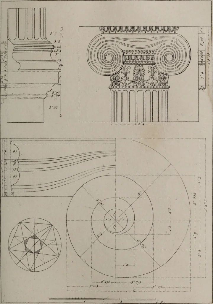 An illustration from The antiquities of Athens and other monuments of Greece, 1858, leaf 254