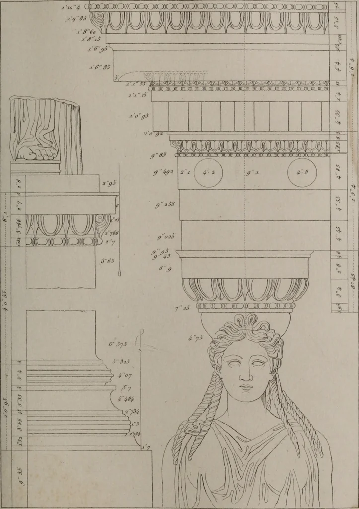 An illustration from The antiquities of Athens and other monuments of Greece, 1858, leaf 258