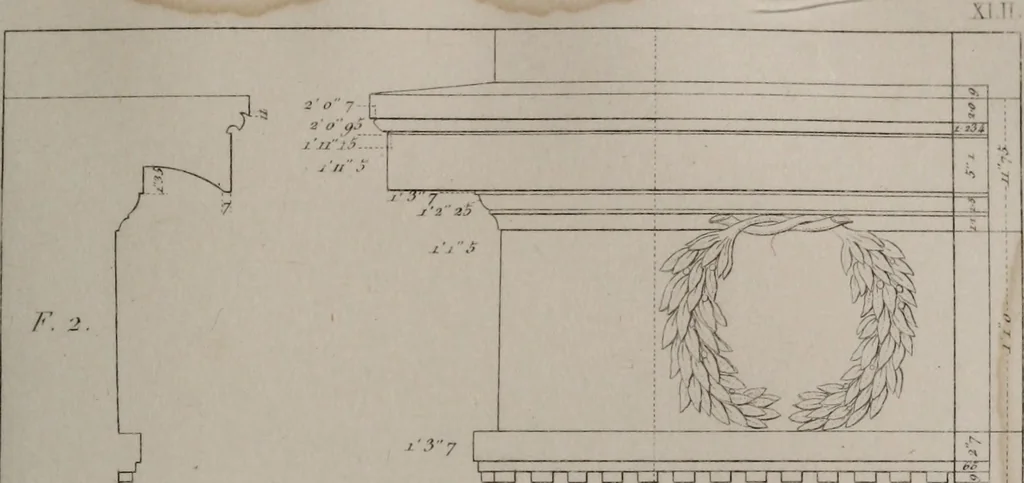 An illustration from The antiquities of Athens and other monuments of Greece, 1858, leaf 266