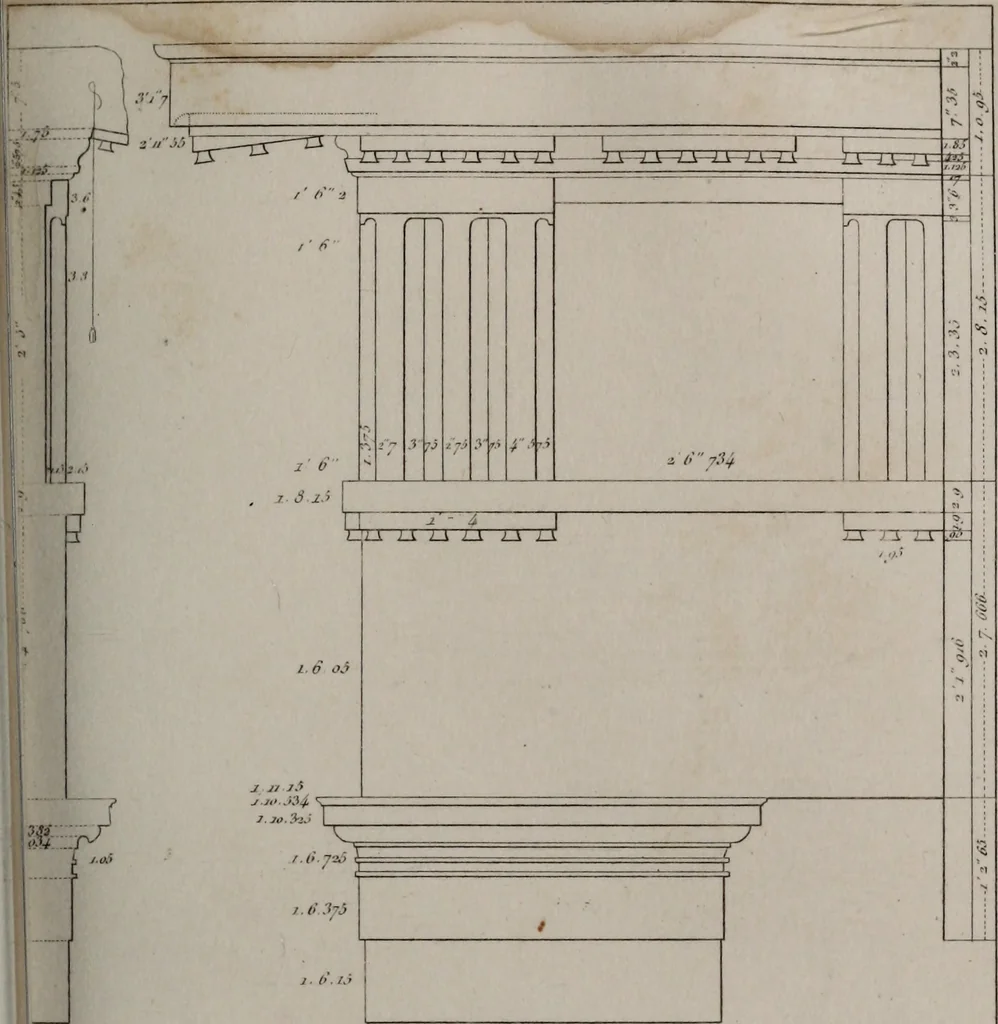 An illustration from The antiquities of Athens and other monuments of Greece, 1858, leaf 274