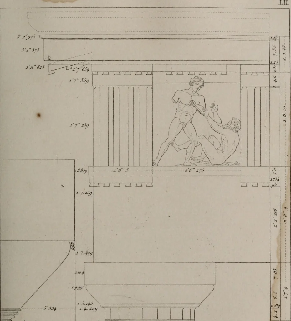 An illustration from The antiquities of Athens and other monuments of Greece, 1858, leaf 286