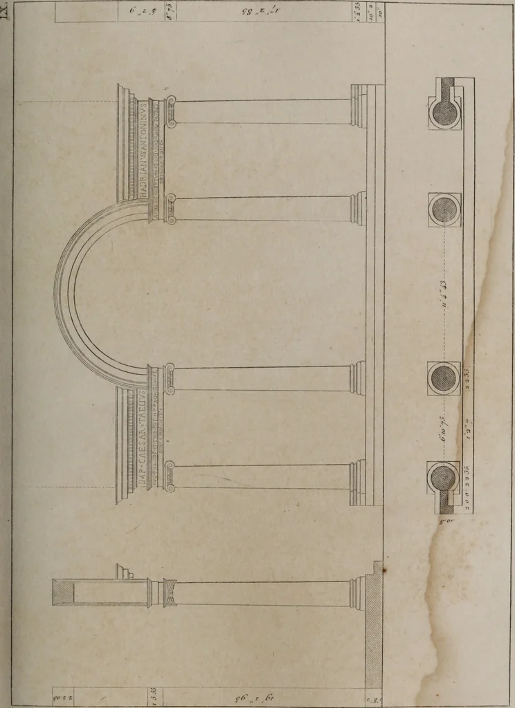 An illustration from The antiquities of Athens and other monuments of Greece, 1858, leaf 302